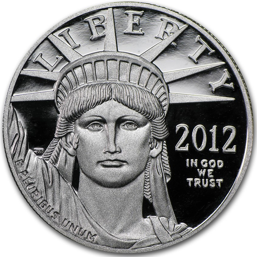 Platinunze 2012 American Eagle, Proof 1OZ 2012