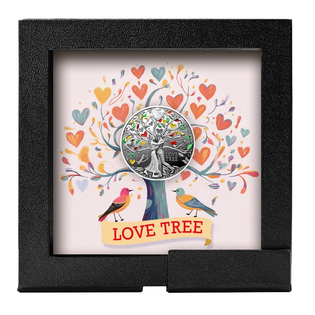 Stříbrná mince Love Tree 17,5 g Coloured 2025