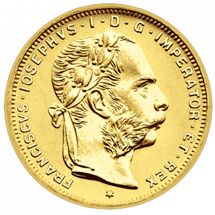 Gold-Anlagemünze Achtguldenstück von Franz Joseph I. 8 Gulden 20 Franken 1892 (Neuprägung)