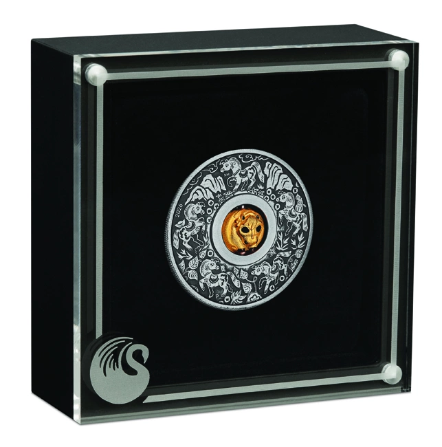 Year of the Horse Rotating Charm 2026 1oz Silver Antiqued Coin