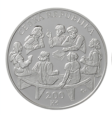 Silver coin 200 CZK Edition of the Four Prague Articles 600th Anniversary 2020 Proof