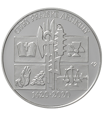 Silver coin 200 CZK Edition of the Four Prague Articles 600th Anniversary 2020 Proof
