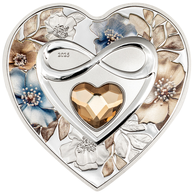 Stříbrná mince Brilliant Love - Infinity 2025 PROOF 20g