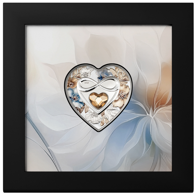 Stříbrná mince Brilliant Love - Infinity 2025 PROOF 20g