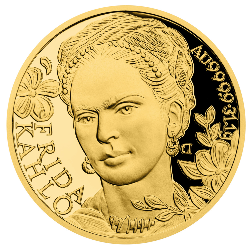 Gold Coin Femme fatale Frida Kahlo 1 Oz 2023 proof