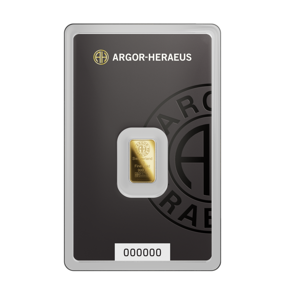 Argor Heraeus Investiční zlatý slitek 1g