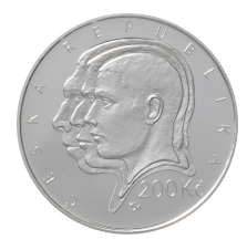 Silver coin 200 CZK Aleš Hrdlička 150th anniversary of birth 2019 Proof