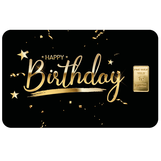 FineCard "Happy Birthday" 1g