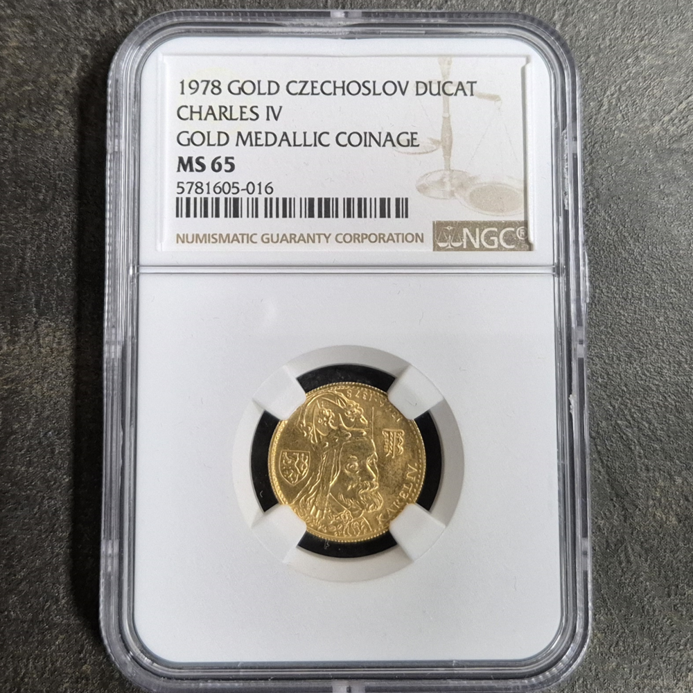 1 Dukat Karl IV. 1978, NGC MS 65