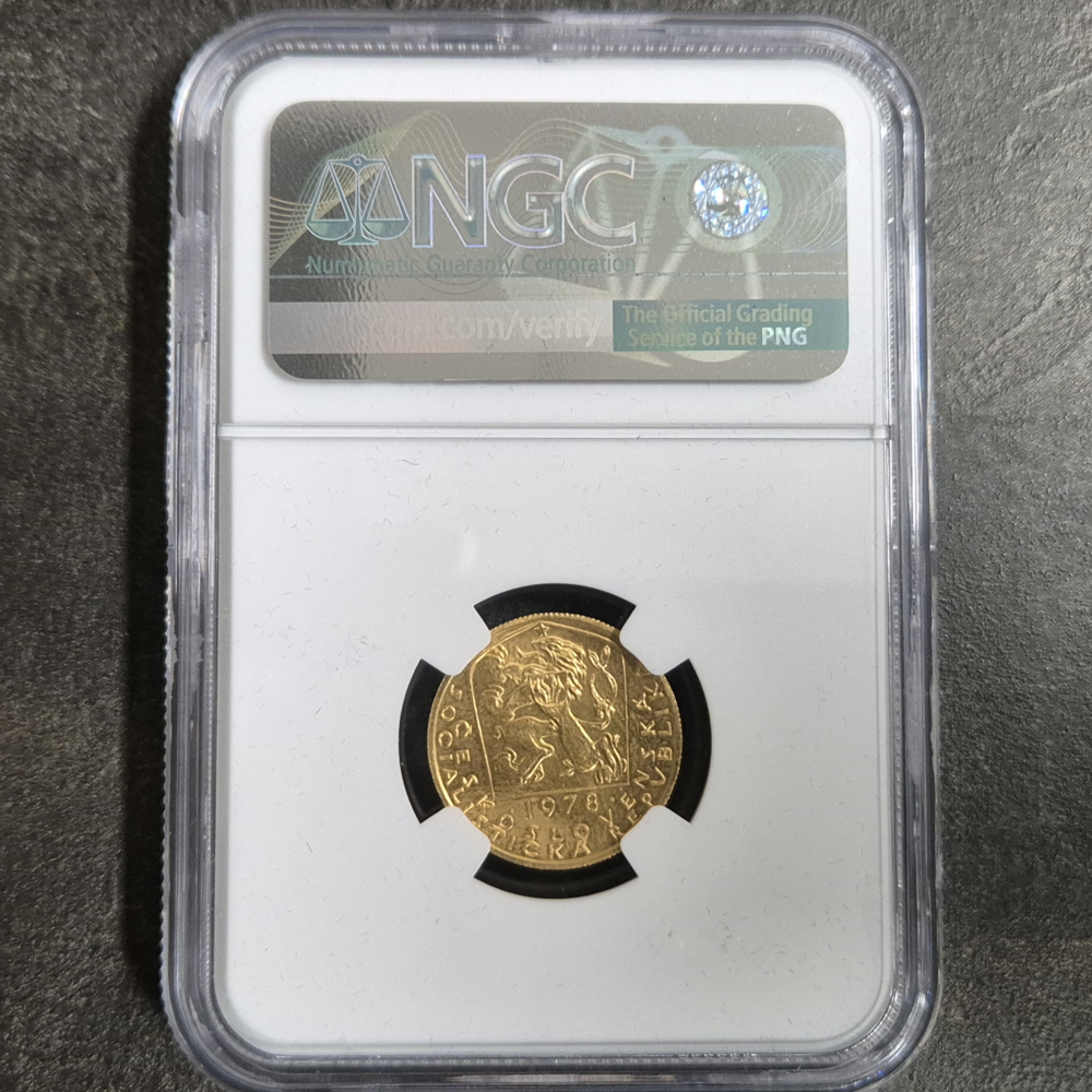 1 Dukat Karl IV. 1978, NGC MS 65