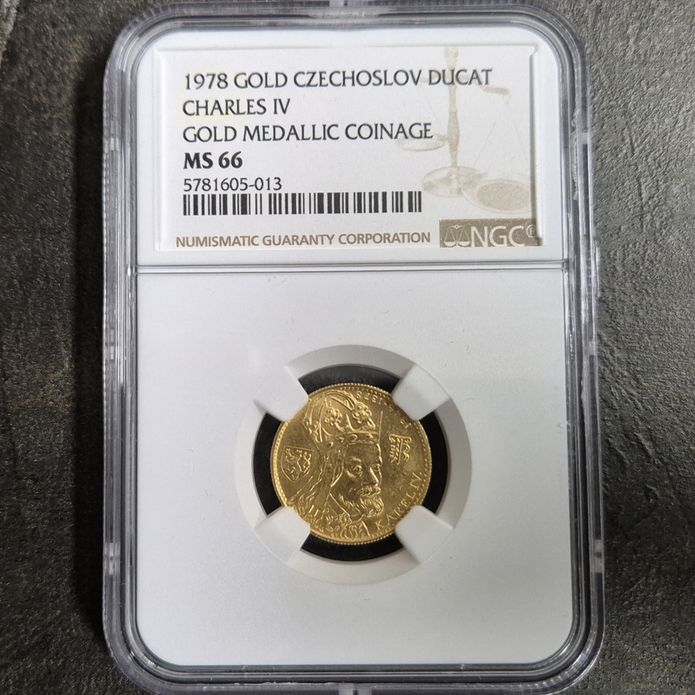 1 Dukat Karl IV. 1978, NGC MS 66