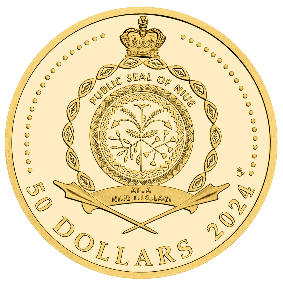 Gold Coin Femme fatale Princess Libuše 1 Oz 2024 proof