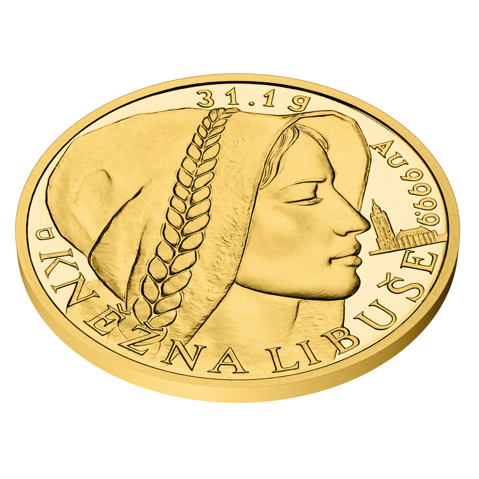 Gold Coin Femme fatale Princess Libuše 1 Oz 2024 proof