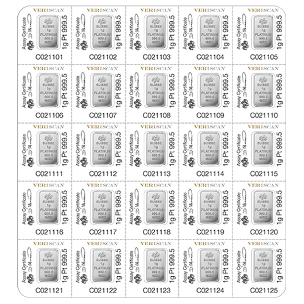 Pamp Fortuna Investiční platinový slitek MULTIGRAM 25 g