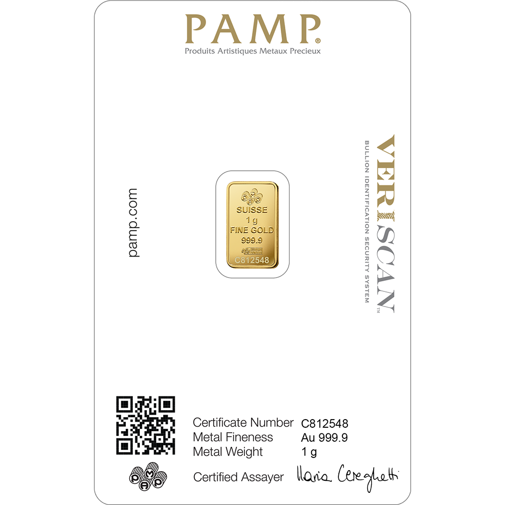 Pamp Fortuna Investment-Goldbarren 1 g