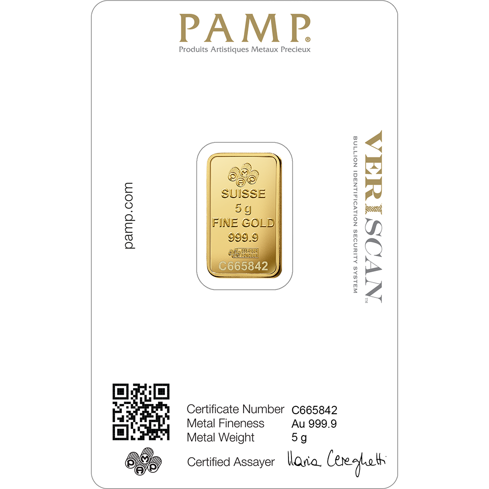 Pamp Fortuna Investment gold bar 5g