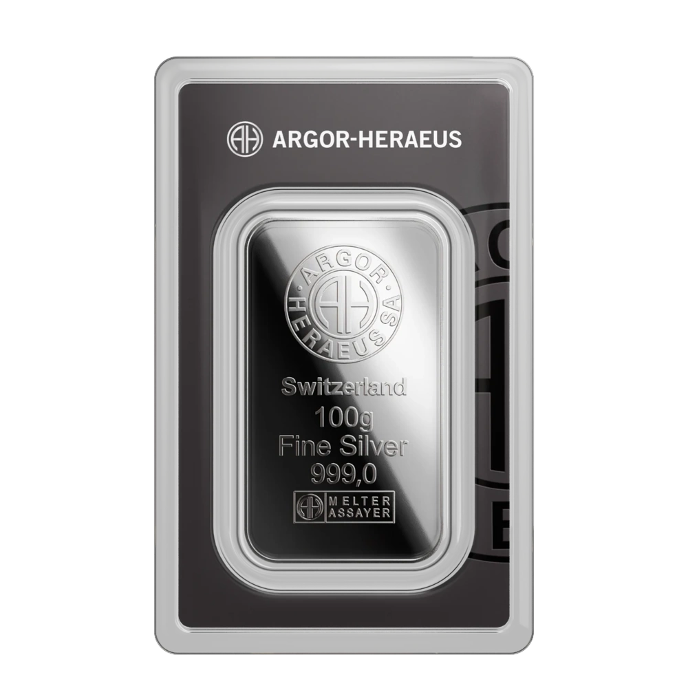 Argor Heraeus Investment Silver Bar 100g