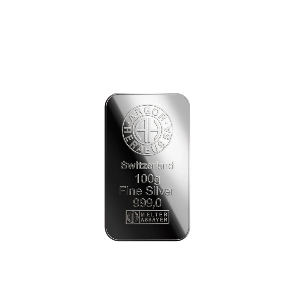 Argor Heraeus Investment Silver Bar 100g
