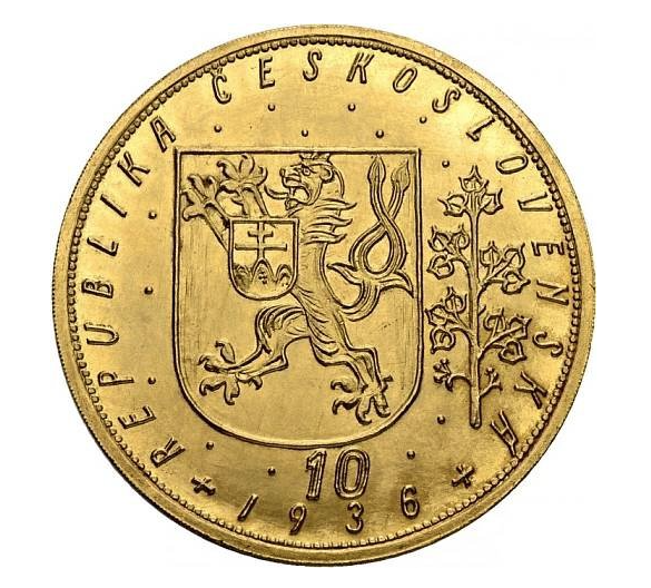 Svatováclavský 10 dukát 1936, Certifikát NGC, kvalita MS63