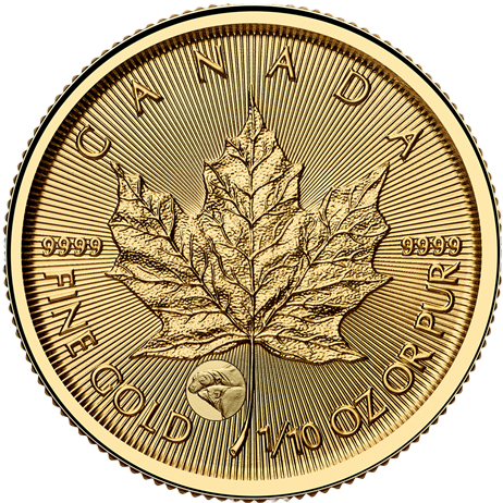 Treasured Maple Leaf Polar Bears Privy Mark 1/10 Oz 2025 Gold Coin
