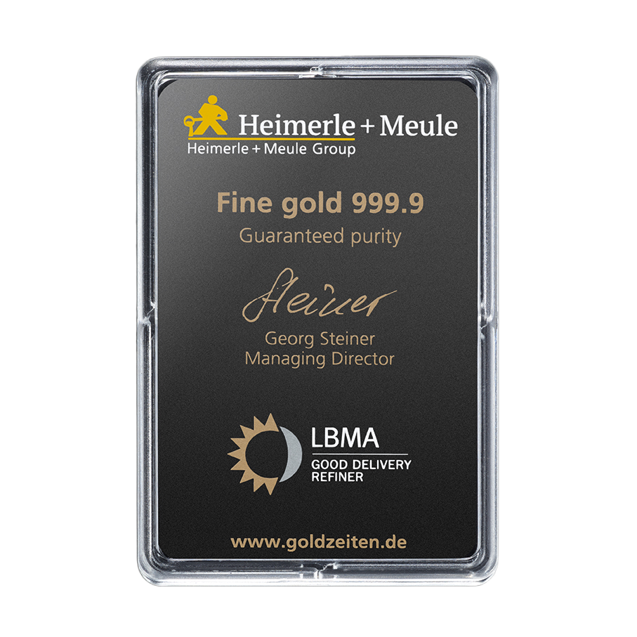 Heimerle + Meule Investment gold bar 25g - UNITY BOX
