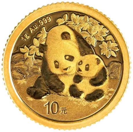 Zlatá mince Panda 1 g
