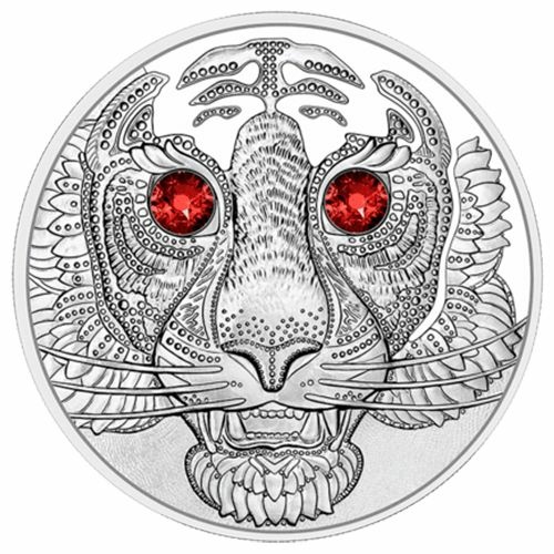 Stříbrná mince Síla tygra 2/3 Oz 2022
