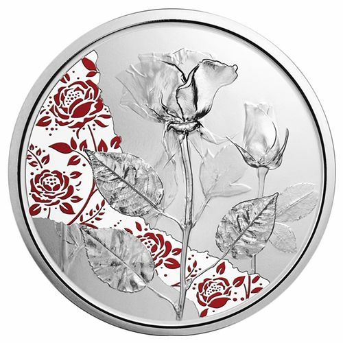 Stříbrná mince Růže 1/2 Oz Proof 2021
