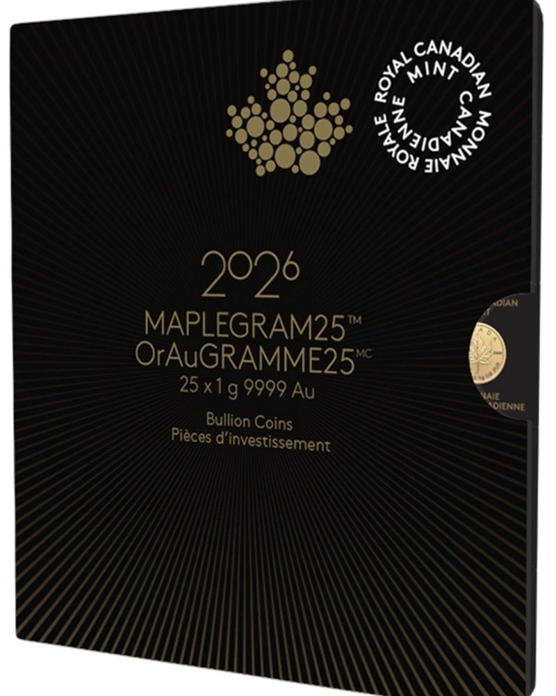 MapleGram 25g (25x1g) 2026 Gold Bullion Coin Set