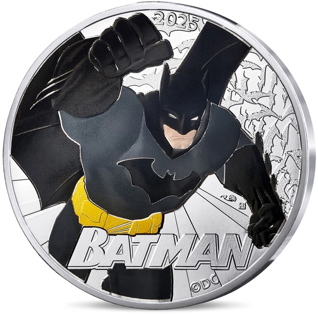 Stříbrná mince Batman 13g 2025 Coloured