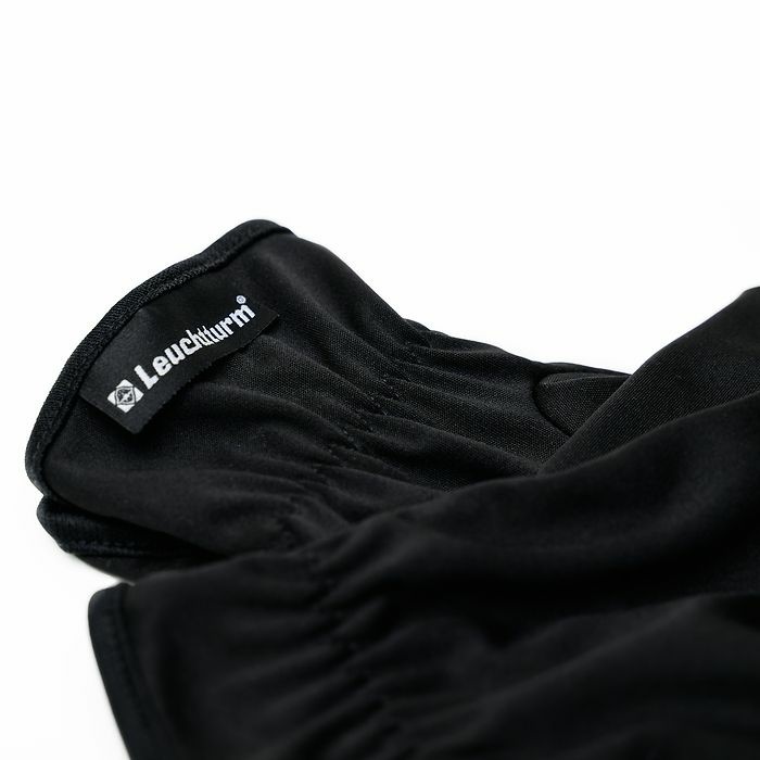 Microfiber coin gloves, size L, 1 pair, black