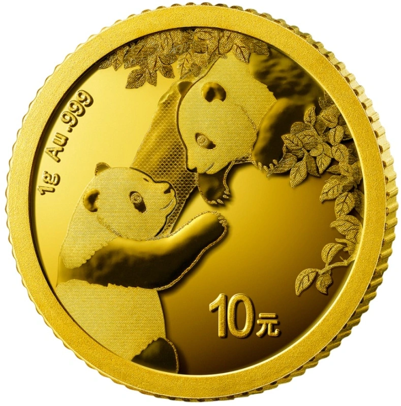 Zlatá mince Panda 1 g