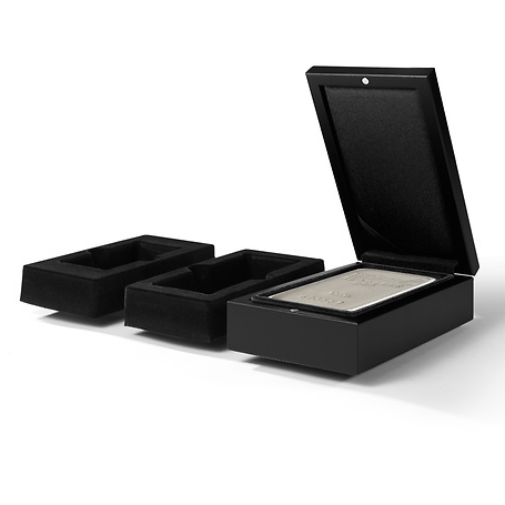 Volterra case for 1 silver bar in blister pack - 1kg, tall format, black