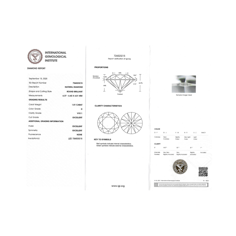 Diamant 1,01 CT – VSS1, D