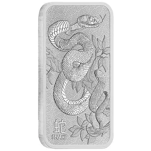 1 ounce silver bar Perth Mint Lunar Snake