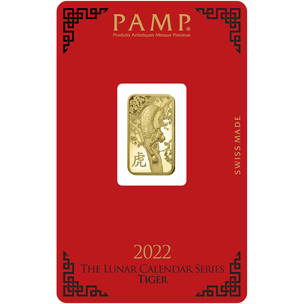 PAMP Year of the Tiger 2022 5 g gold bar