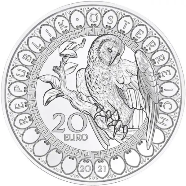 Weisheit der Eule Silbermünze 2/3 Oz 2021