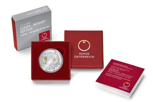 Weisheit der Eule Silbermünze 2/3 Oz 2021