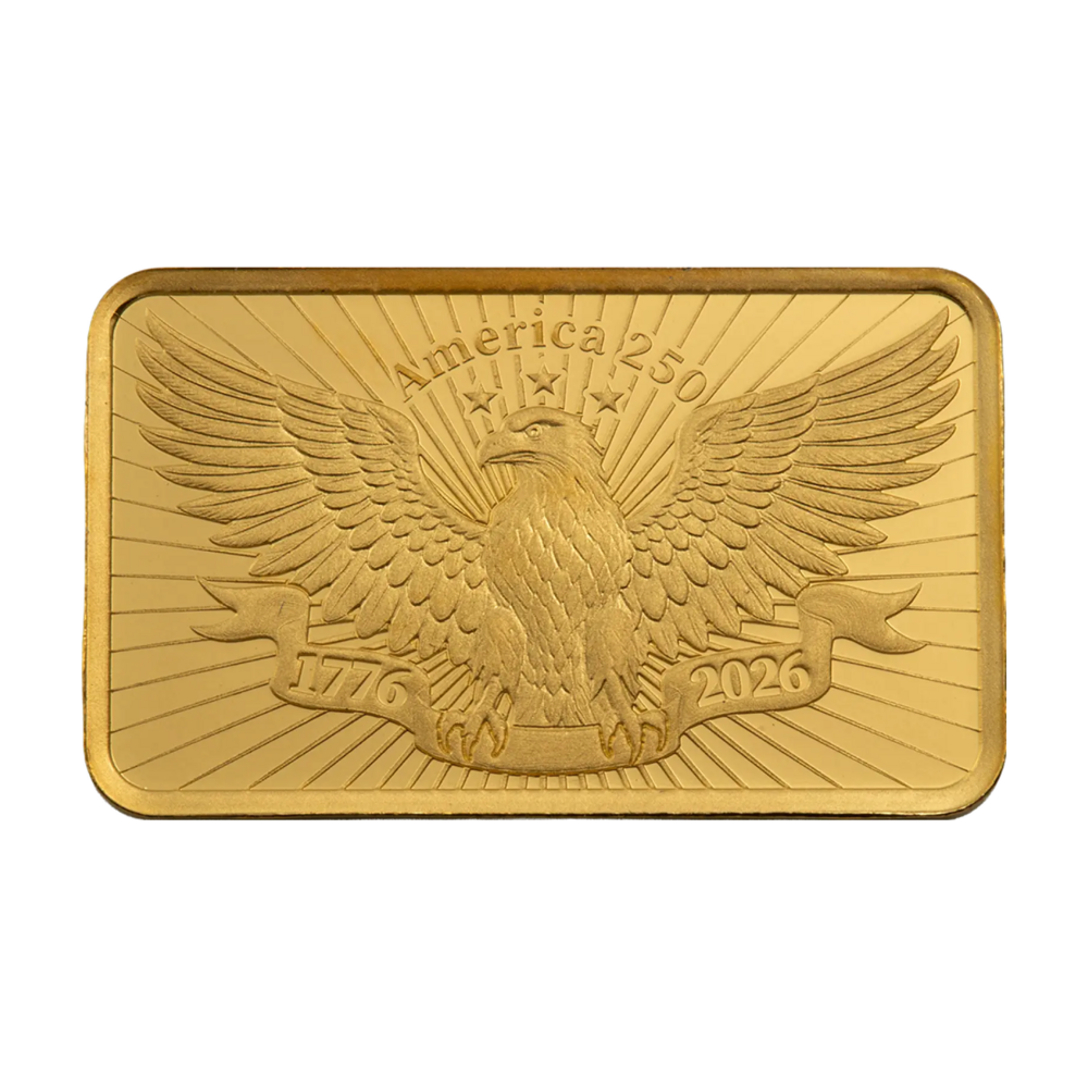 Pamp Fortuna Investiční zlatý slitek 2,5 g - 250th Anniversary of the United States Vintage - Limitid edition 2500 pcs