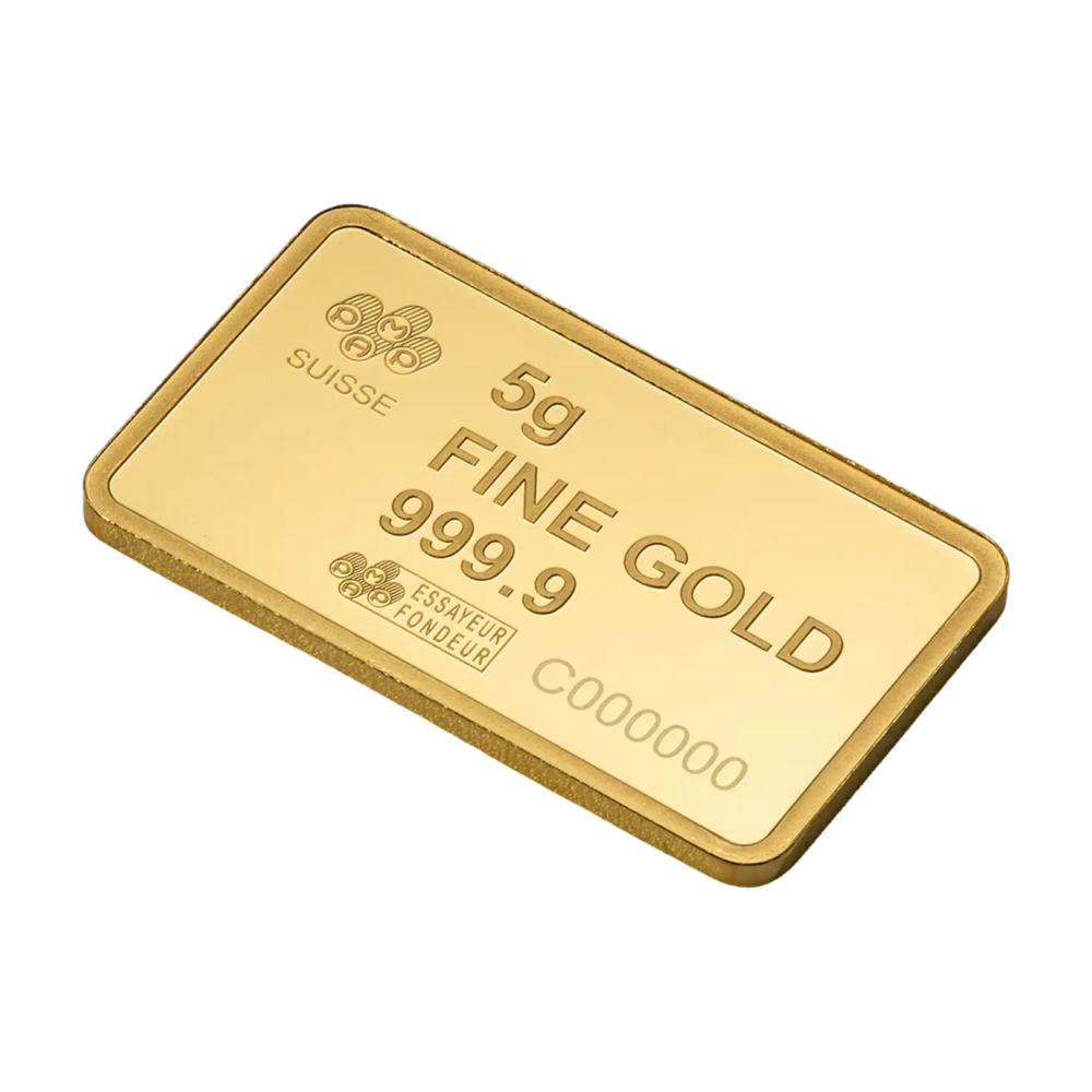 Pamp Fortuna Investment gold bar 5g - America the Free: Bald Eagle
