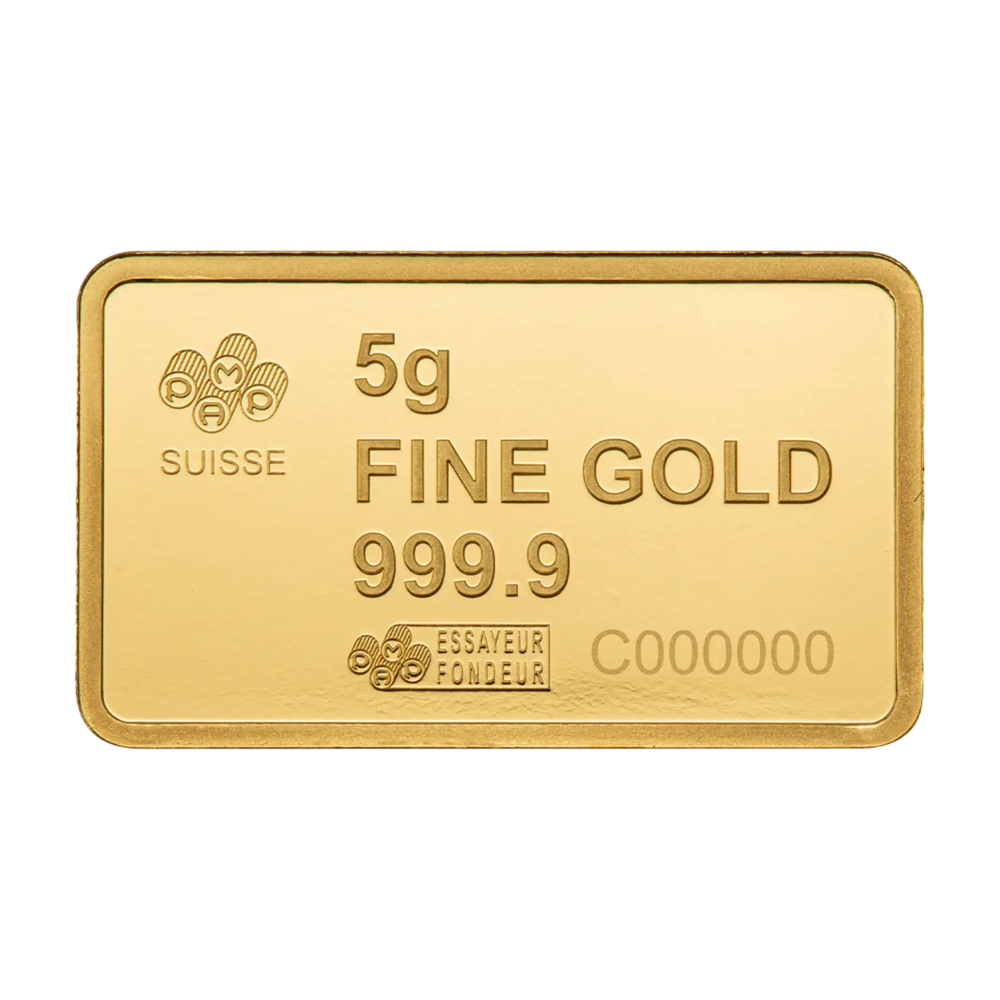 Pamp Fortuna Investment gold bar 5g - America the Free: Bald Eagle