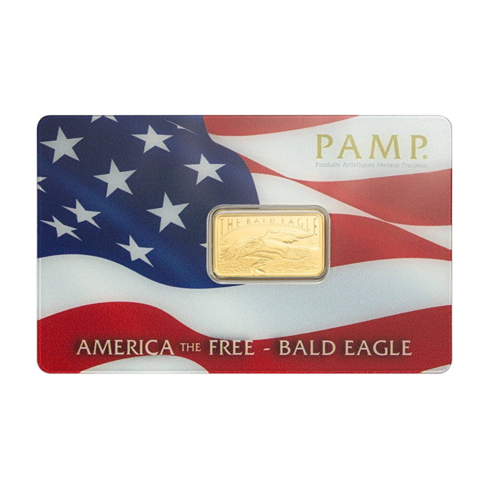Pamp Fortuna Investment gold bar 5g - America the Free: Bald Eagle