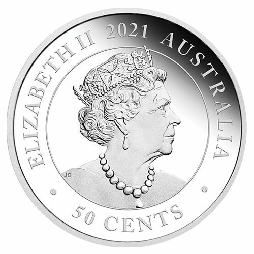 Silver Kangaroo Bullion Coin, Colored, Dreaming Down Under Series 1/2 Oz 2021