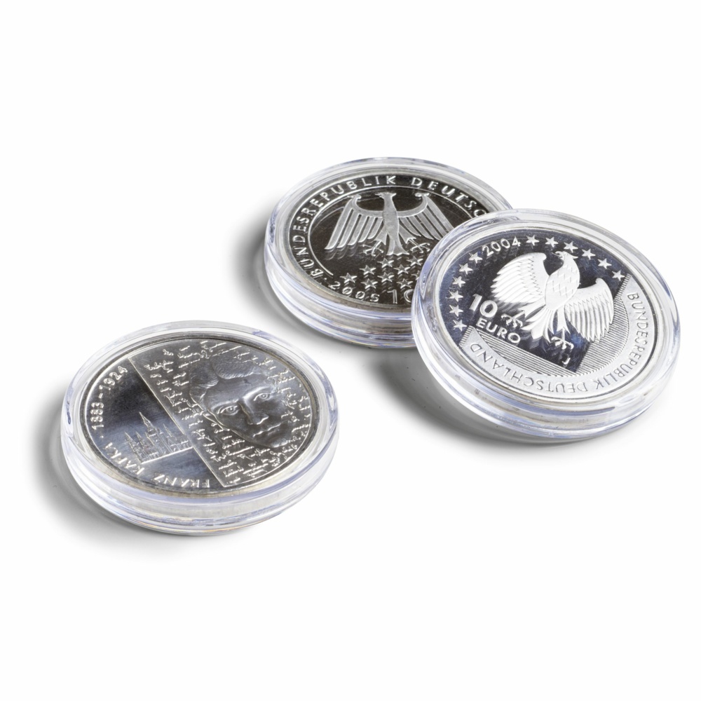 Mincovní kapsle ULTRA Perfect Fit 38 mm pro mince 1 Oz Maple Leaf Silver, balení 10 ks