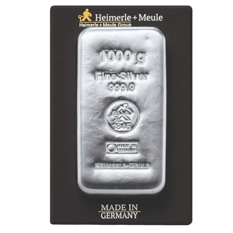Heimerle + Meule Investiční stříbrný slitek 1000g