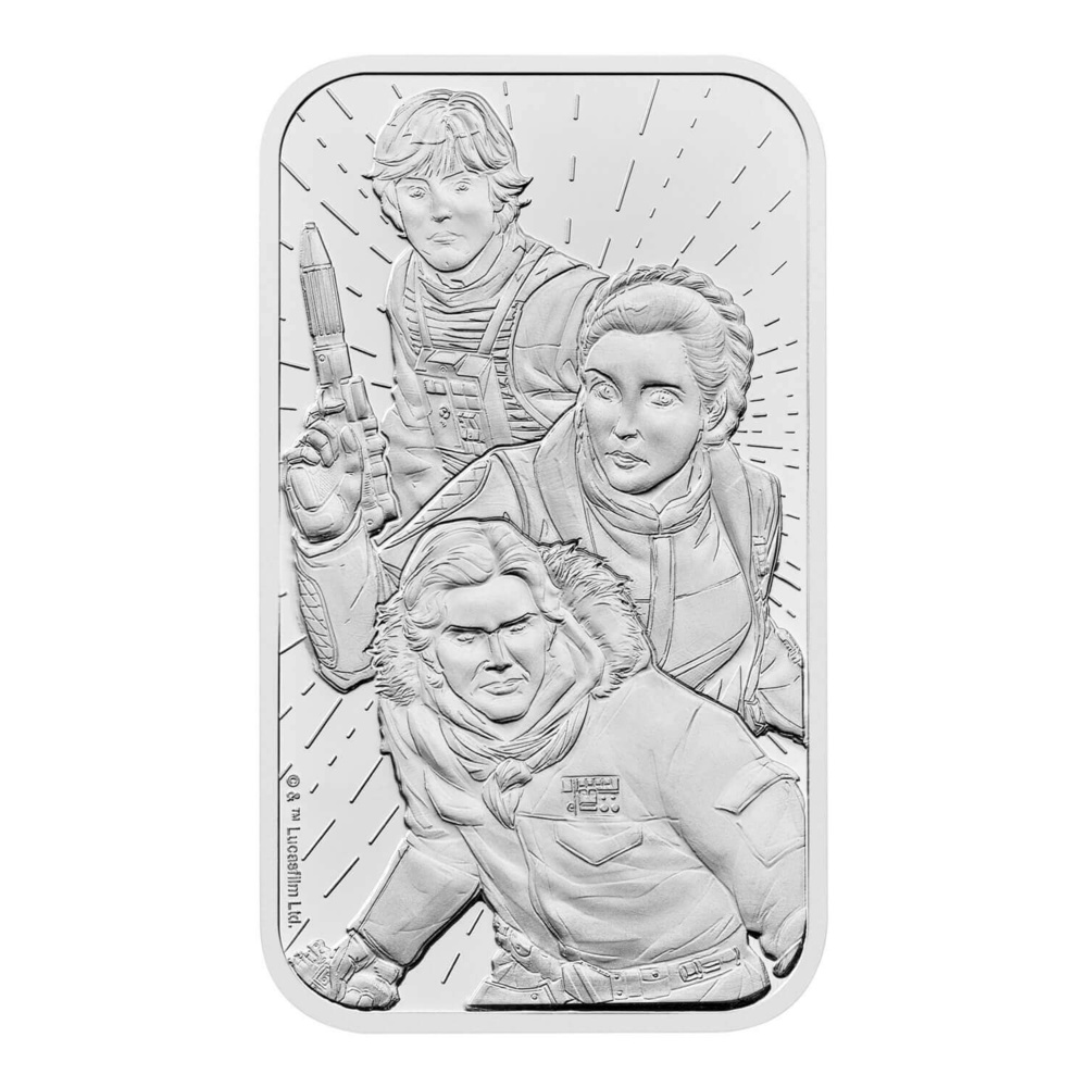 Star Wars Light Side silver bar 1 oz