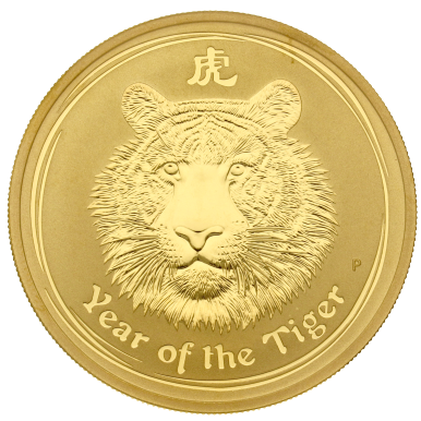Gold coin Year of the Tiger 1/10 Oz 2010 - LUNAR SERIES II.