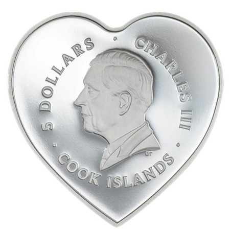 Stříbrná mince - Brilliant Love – Kvetoucí  Cookovy ostrovy 2026 PROOF - 20g - svatba