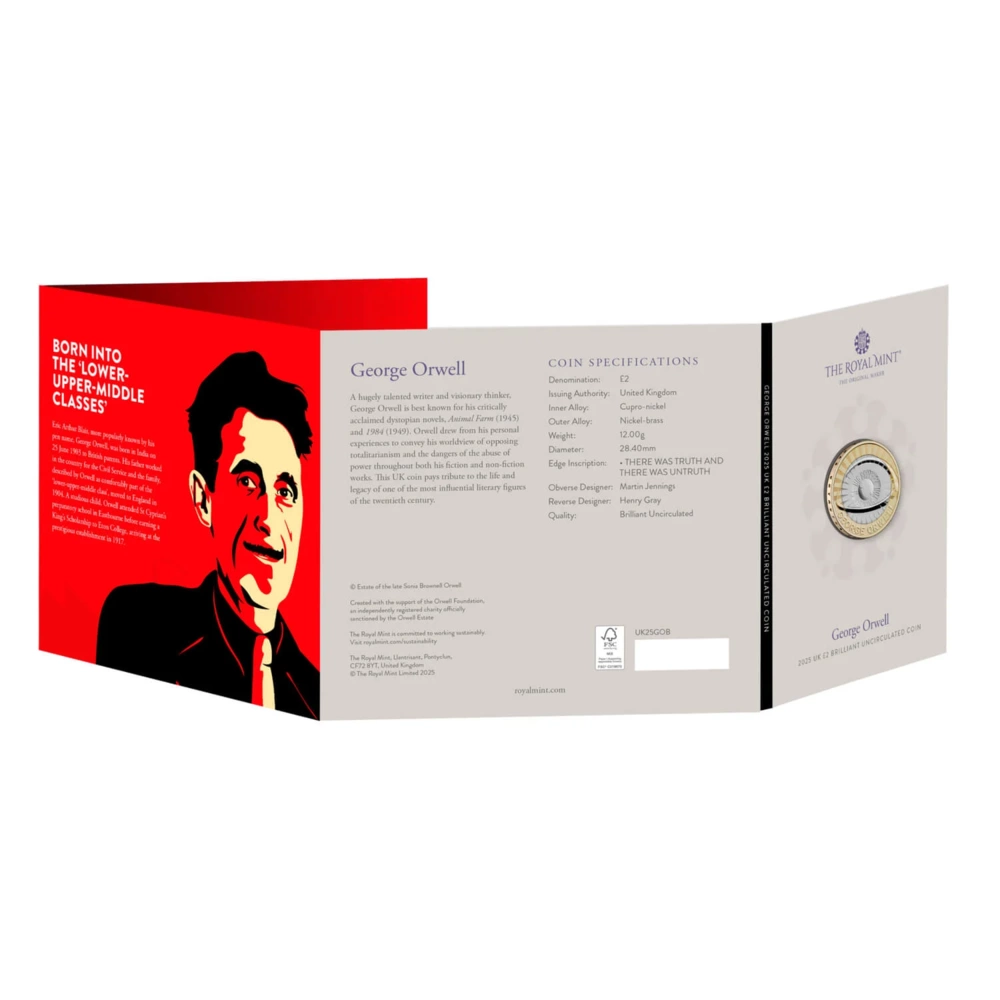 Mince George Orwell 2025 CuNi 12 g v blistru