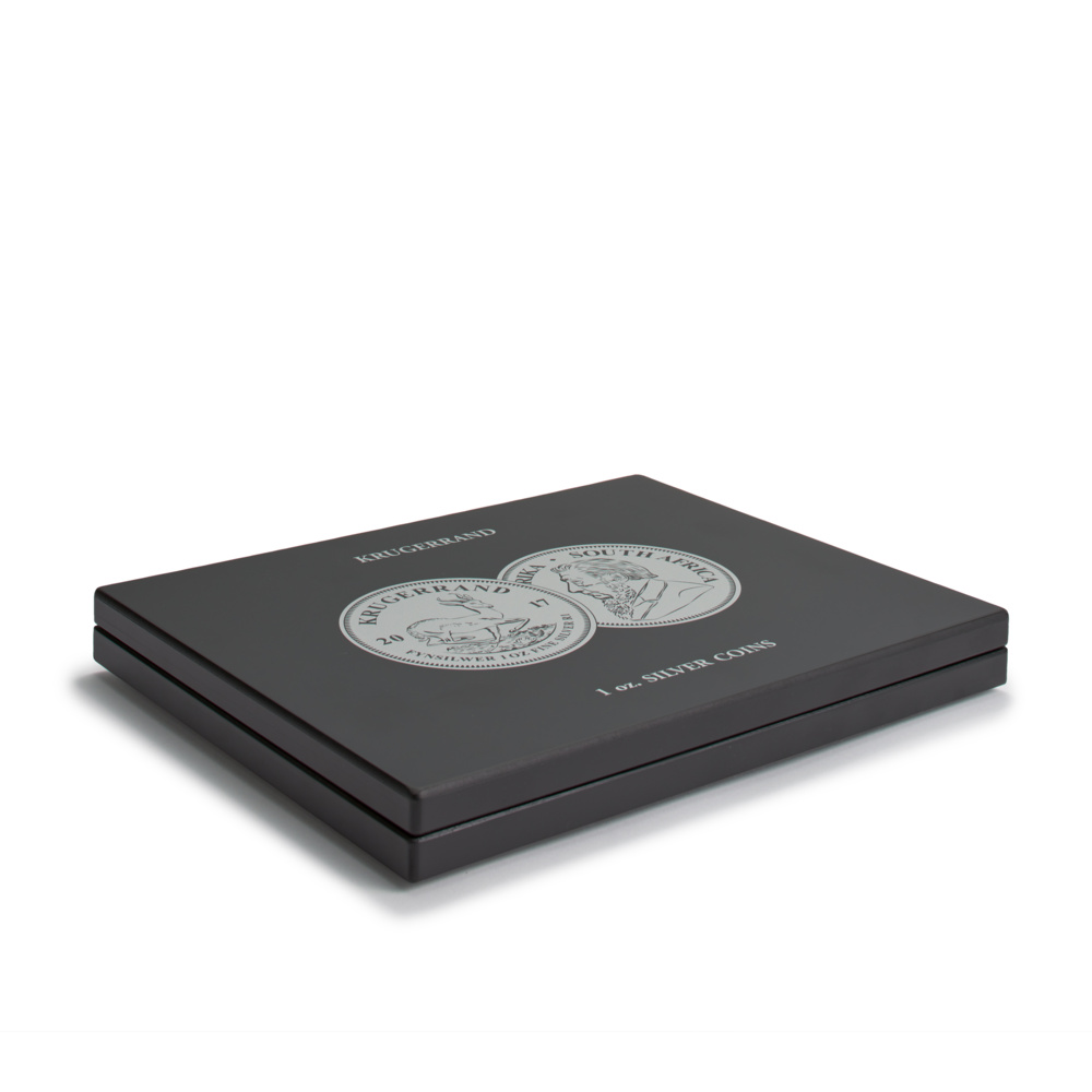 VOLTERRA coin cassette for 20 pcs “African Krügerrand” 1 oz silver coins in capsules Ø 45 mm
